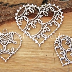 Kartoninė formelė "Tatting Christmas: mažos širdelės" 3 vnt