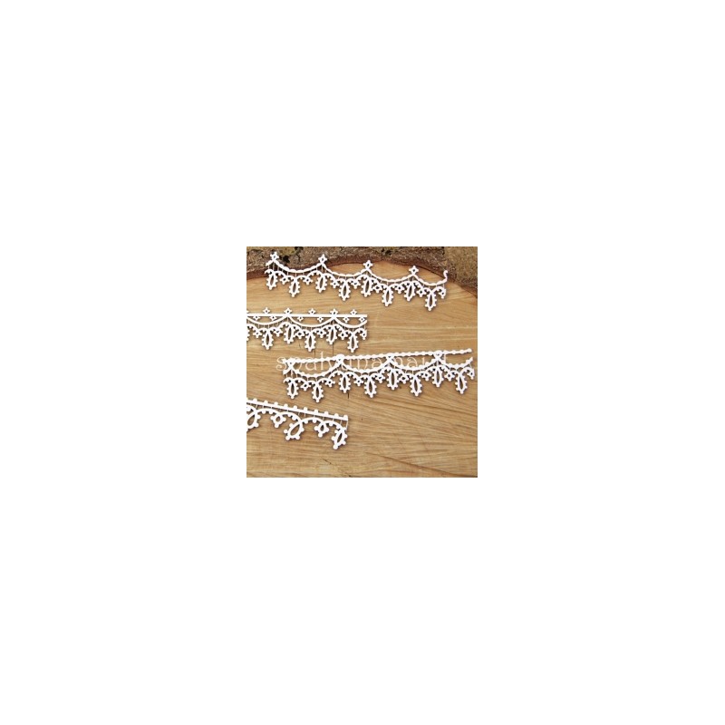 Kartoninė formelė "Tatting Christmas: nėrinių juostos" 4vnt