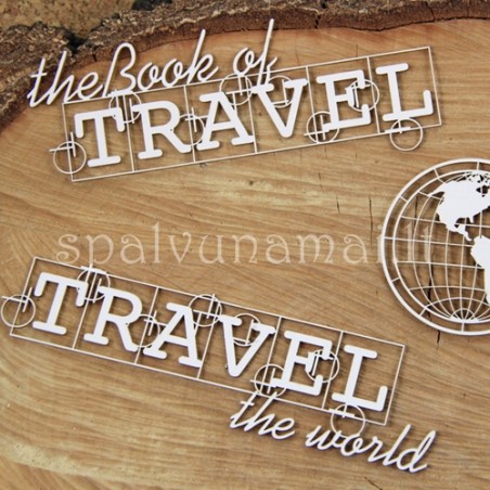 Kartoninė formelė "Travel the world: užrašų rinkinys"