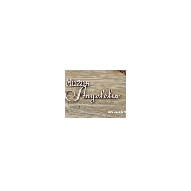 Kartoninė formelė " Užrašas: Mažas angelėlis"