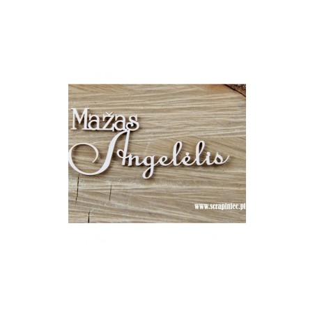Kartoninė formelė " Užrašas: Mažas angelėlis"