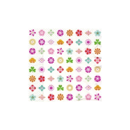 Servetėlė Nr.131 "Flower icons" 33x33cm