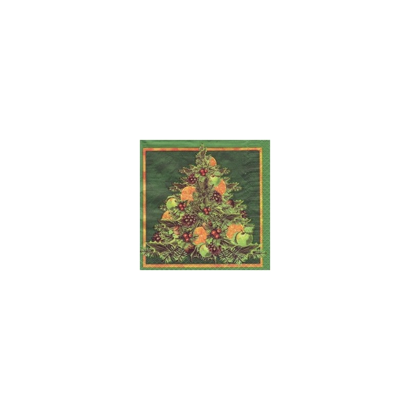 Servetėlė Nr.139 "Christmas tree orange" 33x33cm