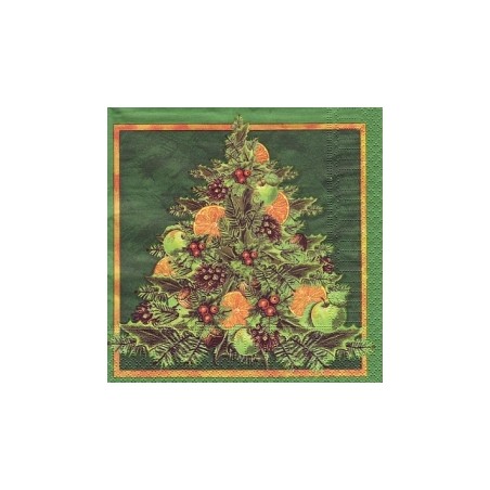 Servetėlė Nr.139 "Christmas tree orange" 33x33cm