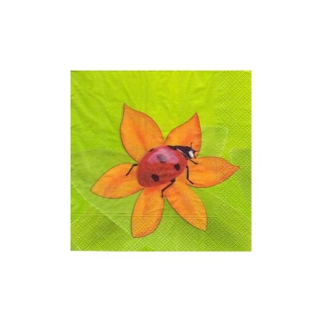 Servetėlė Nr.143 "Ladybird in green" 33x33cm