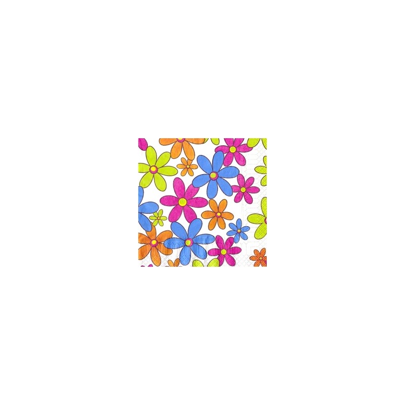 Servetėlė Nr.146 "Colourful flowers" 33x33cm