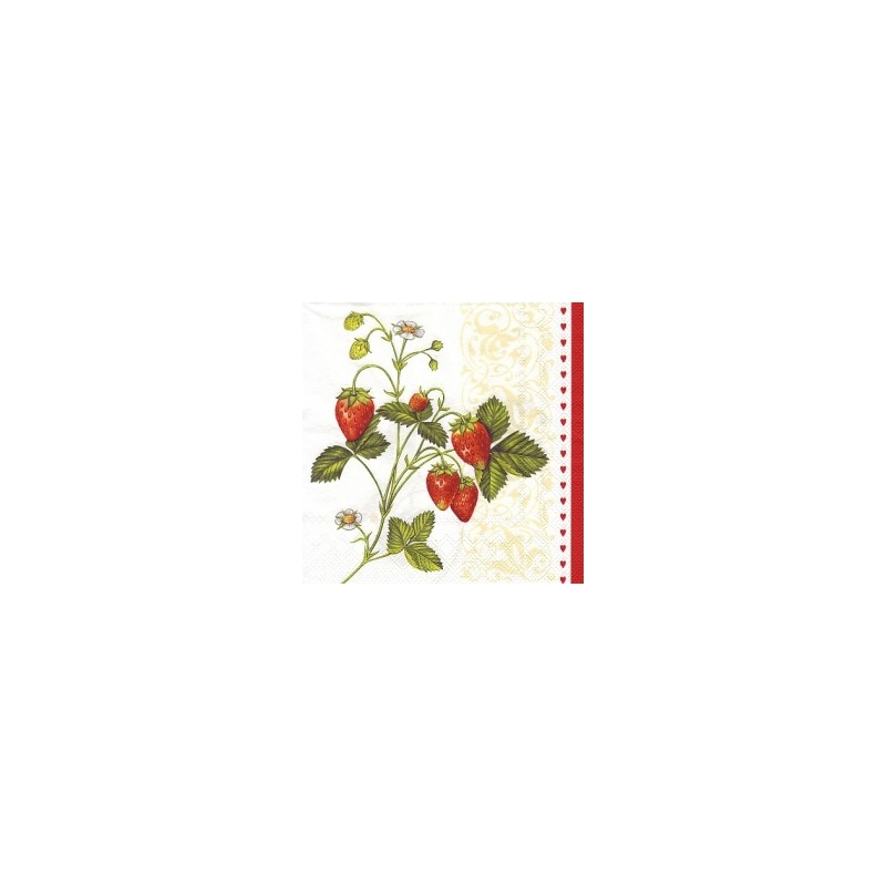 Servetėlė Nr.160 "Strawberries" 33x33cm