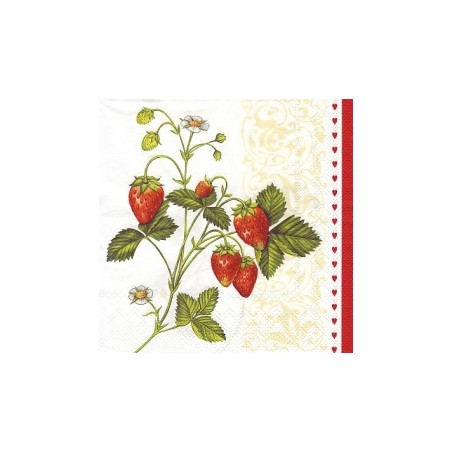Servetėlė Nr.160 "Strawberries" 33x33cm
