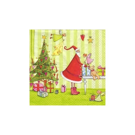 Servetėlė Nr.165 "Santa at work" 33x33cm