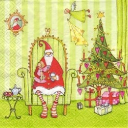 Servetėlė Nr.165 "Santa at work" 33x33cm