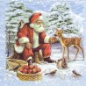 Servetėlė Nr.176 "Santa in forest" 33x33cm