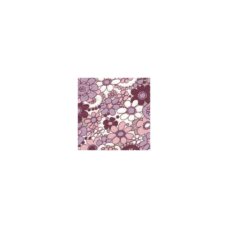 Servetėlė Nr.195 "Retro flowers pattern" 33x33cm