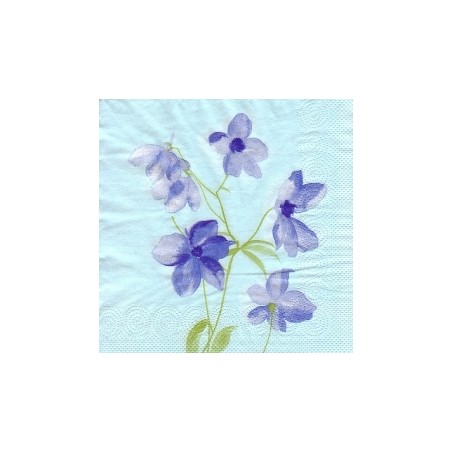 Servetėlė Nr.197 "Blue flowers" 33x33cm