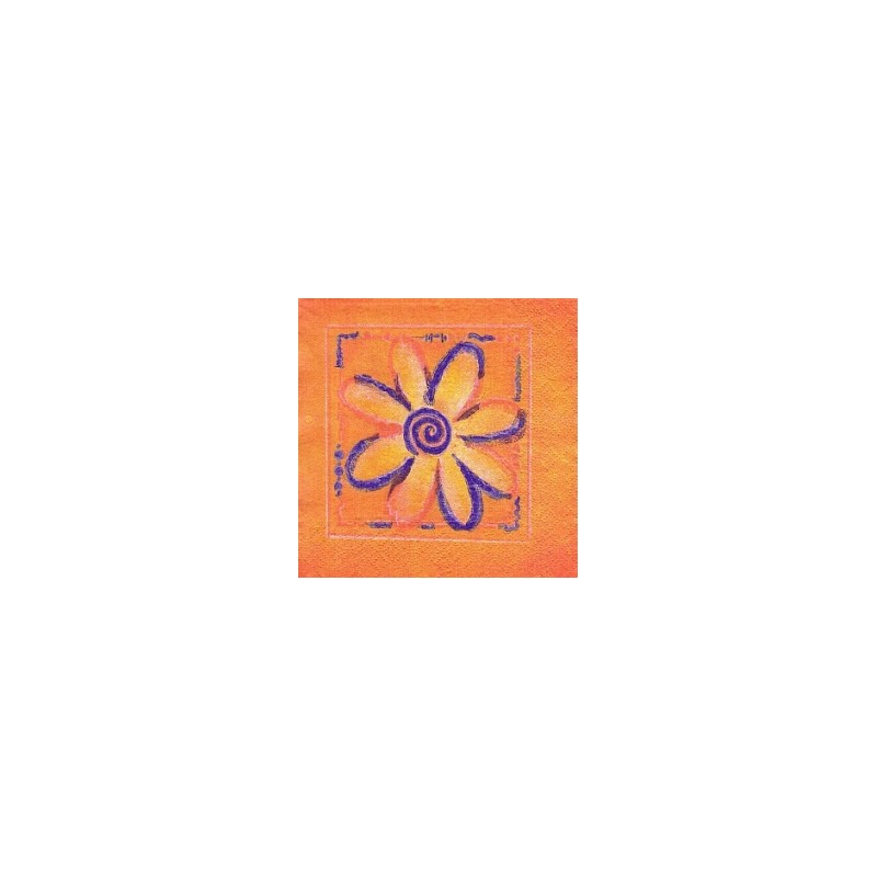 Servetėlė Nr.201 "Orange flower" 33x33cm
