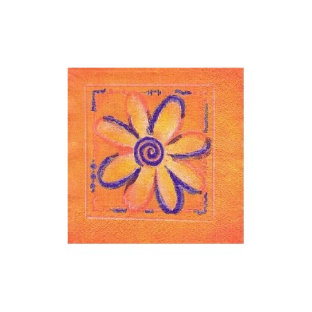 Servetėlė Nr.201 "Orange flower" 33x33cm