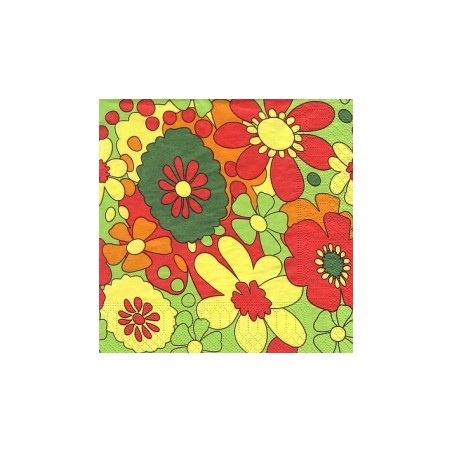 Servetėlė Nr.203 "Colourful deco flower" 33x33cm