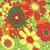 Servetėlė Nr.203 "Colourful deco flower" 33x33cm