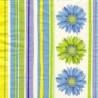 Servetėlė Nr.205 "Stripes and blue flowers" 33x33cm