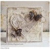 Kartoninė formelė "Brush Art: Užrašai. Meilė" 4 vnt