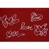 Kartoninė formelė "Brush Art: Hearts" 5 vnt