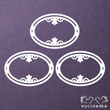 Kartoninė formelė "Vintage Chic: rėmelis nr. 3", 3 vnt